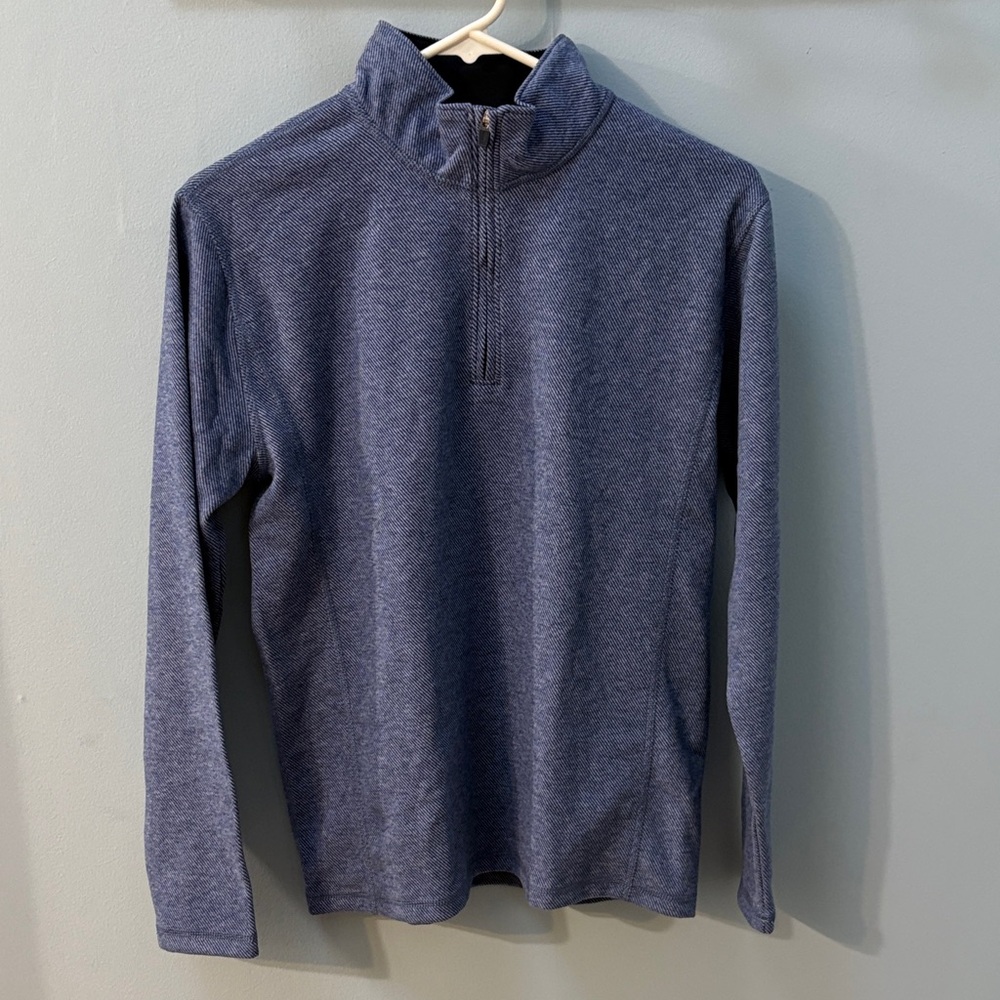 NWT Crewcuts Boy’s Heathered Blue Quarter-Zip